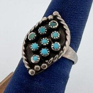 Navajo Sterling Silver Turquoise Ring
